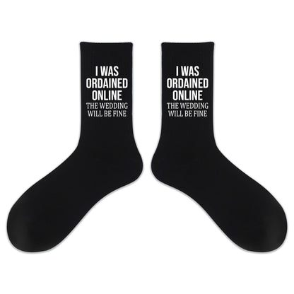 Wedding Funny Gifts for Wedding Officiants, Novelty Wedding Socks for Men & Women.