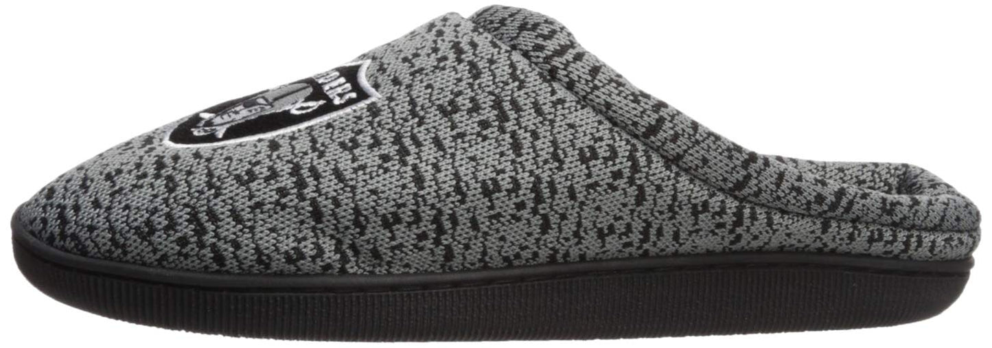 FOCO NFL mens Poly Knit Cup Sole Slipper