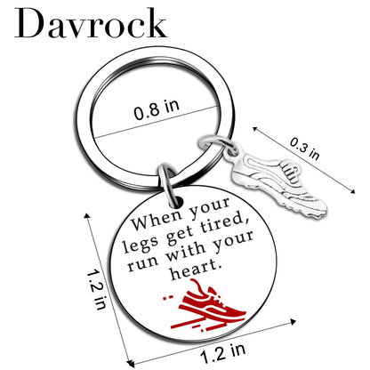 Track and Field Gifts for Runners Keychain Running Accessories for Men Cross Country Gift Running Gifts for Runners