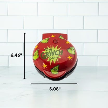 Uncanny Brands Dr. Seuss Grinch Mini Waffle Maker - Small Kitchen Appliance