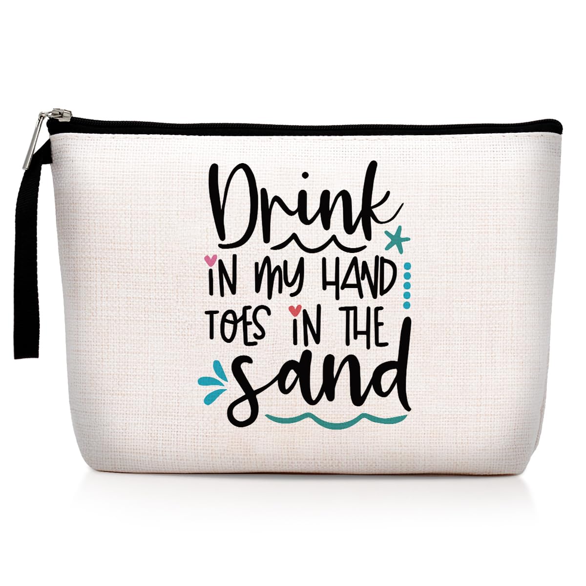 Hanamiya Na Beach Lover Gift: Beach Theme Decor, Purse, Makeup Bag, Travel Essentials, Cruise Bag for Summer Lovers
