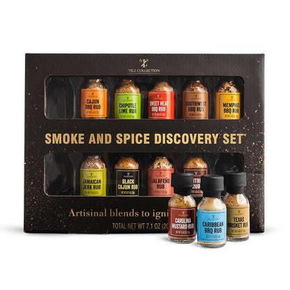 12 Pack Spices Gift Set – Essential Seasoning Collection with Spice Jars – Kitchen Spice Rack Must-Have – Ideal Home Essentials for Cooking, Grilling & Everyday Meals