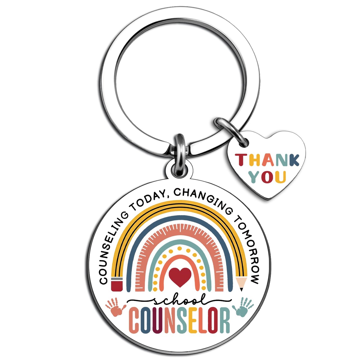 School Counselor Gifts for Women Men Thank You Appreciation Gifts for Counselors School Administrator Gift Ideas Guidance Counselor Keychain Unique Birthday Christmas Gift for Teacher