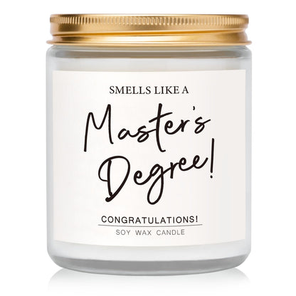 Masters Degree Graduation Gifts, Masters Graduation Candle for Her Him, Grad Gift for Women Men, Graduate Presents for Masterate Class of 2026, Lavender Scented