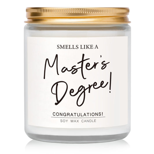 Masters Degree Graduation Gifts, Masters Graduation Candle for Her Him, Grad Gift for Women Men, Graduate Presents for Masterate Class of 2026, Lavender Scented