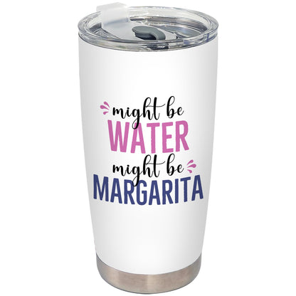 Margarita Gifts for Women Tumbler, Gifts for Cocktail Lovers Stainless Steel Tumbler with Lid and Straw 20oz, Might Be Water Might Be Margarita Travel Coffee Cup