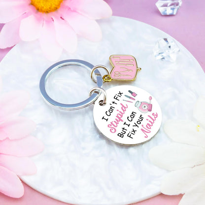 Nail Tech Gifts Manicurist Keychain Nail Tech Decor Gifts for Women Nails Techs Artist Salon Gift for Nails Technician Manicurist Birthday Christmas Gift Ideas