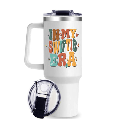 40Oz Tumbler for Singer Fans Perfect Swi- ftie Gifts for Women In My Swi- ftie Era Tumbler with Handle for Girls Music Fans Friends Besties Sisters