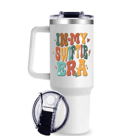 40Oz Tumbler for Singer Fans Perfect Swi- ftie Gifts for Women In My Swi- ftie Era Tumbler with Handle for Girls Music Fans Friends Besties Sisters