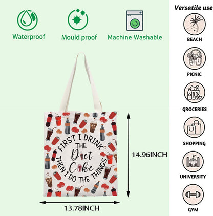 Funny Drink Gift Fizzy Drink Inspire Tote Bag Soda Drinking Handbag Soda Lover Gift Summer Trip Gift