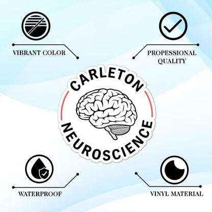 64PCS Neuroscience Brain Stickers – Funny Psychology Neuron Vinyl Stickers for Laptop, Water Bottles, Journals, Medical Students, Psych Nurse Gifts, Mental Health