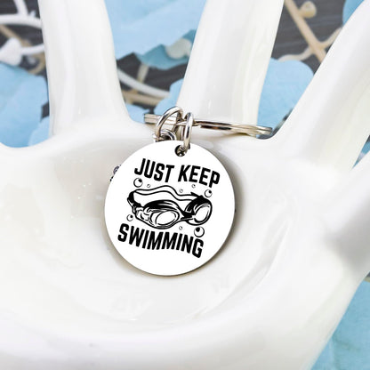 Swimming Accessories Gifts for Swimmers Swim Gifts for Men Women Boys Girls Swimmer Gifts for Swimming Lovers Coach Unique Swimmers Pool Keychain Swim Stuff