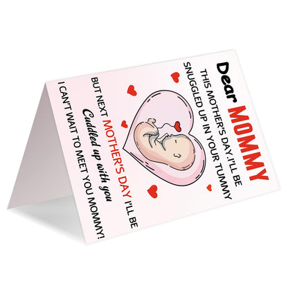 First Mothers Day Gifts for New Mom, Happy 1st Mothers Day Gifts Card from Baby, Pregnancy Gift Card for Expecting Mom First Time Moms Mother, To Be Mommy