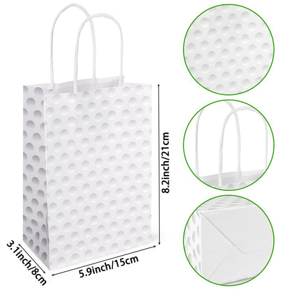 Lemicin 12 Pack Golf Gift Bag Golf Themed Party Favor Bags Candy Paper Goodie Bags with Handles Snack Party Favor Bag for kids Boys Birthday Baby Shower Decoration Supplies