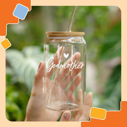 NewEleven Mother Day Gift For Godmother - Will You Be My Godmother From GodChild - Pregnancy Announcement Gifts For God Mother, Godmom, Godparents - 16 Oz Coffee Glass