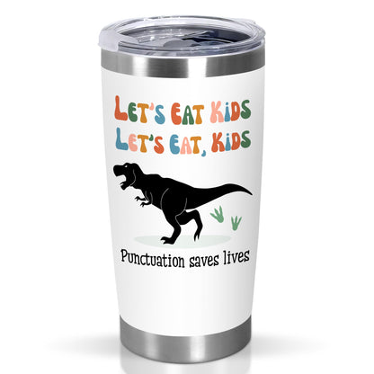 OASSIE Teacher Appreciation Gifts for Women Men - Saurus Kids 20 oz Stainless Steel Tumbler - Teachers Day Thank You Birthday Appreciation Gifts for Women Coworkers Teachers, Funny Teacher Gift Ideas
