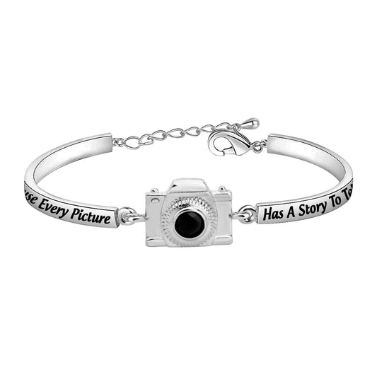 AKTAP Photograph Bracelet Camera Charm Because Every Picture Has a Story to Tell Photography Gifts for Photographers Women Best Friends