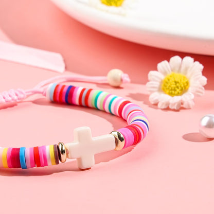 Christian Gifts for Girls - Colorful Cross Bracelet Gift Box Set with Scripture Card, Faith Gift for Birthday, Baptism, First Communion, Confirmation, Easter & Christmas
