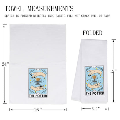 MBMSO Pottery Gifts Ceramic Pottery Towel Clay Pottery Maker Gift for Pottery Lover The Potter Ceramic Artist Gift Clay Towel (Pottery TW)