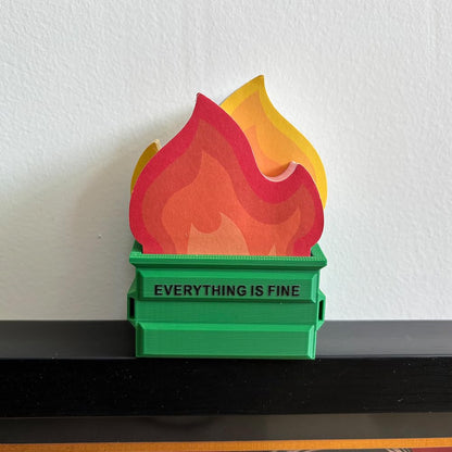 Infmetry Garbage Can Fire Sticky Notes Office Supplies Flame Notepads Desk Accessories Funny White Elephant Gifts for Coworker Boss Teacher Women Men Adult 300 Sheets