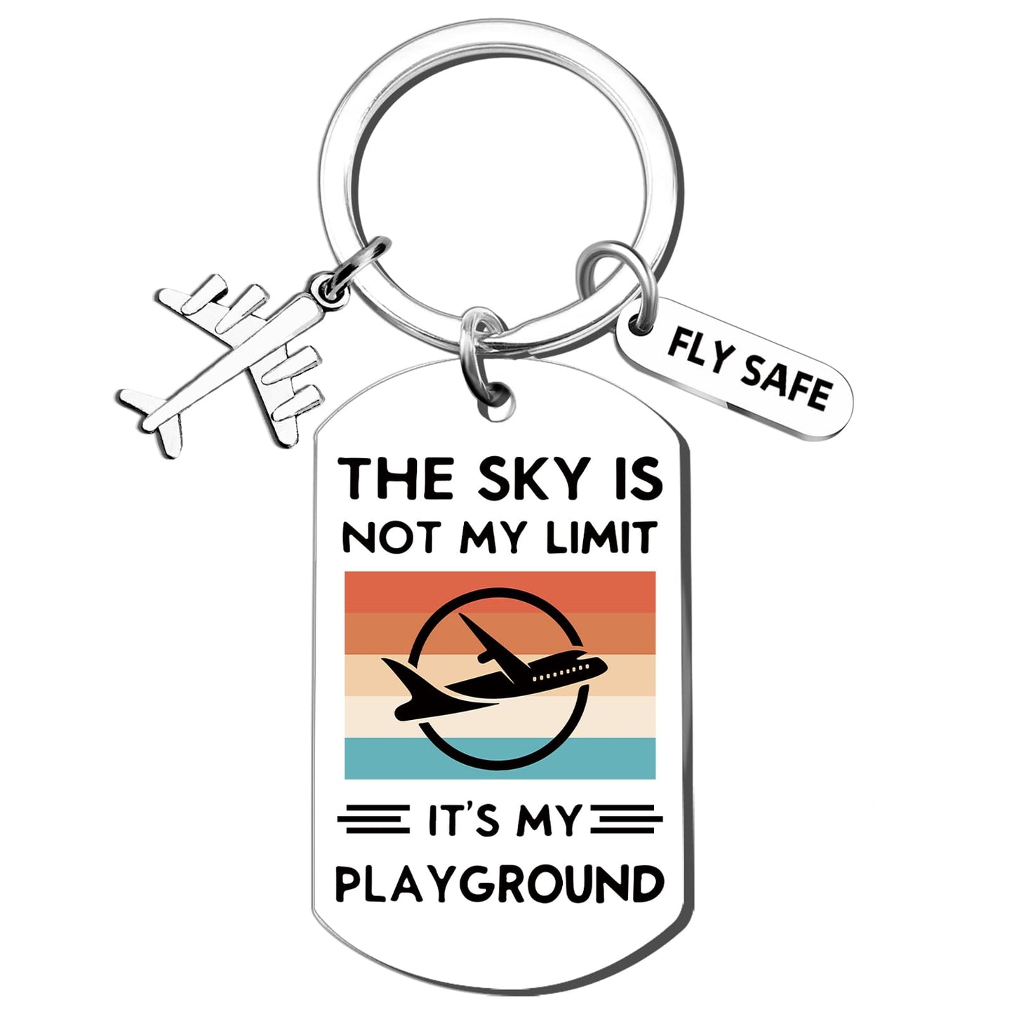 Pilot Gifts Pilots Airplane Keychain Gifts for Flight Attendant Aviation Lovers Cool Pilot Gift for Men Women Airplane Accessories Gifts for Pilots in Training Birthday Gift for Flight Attendants