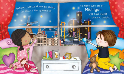 Night-Night Michigan: A Bedtime Board Book of Michigan Landmarks