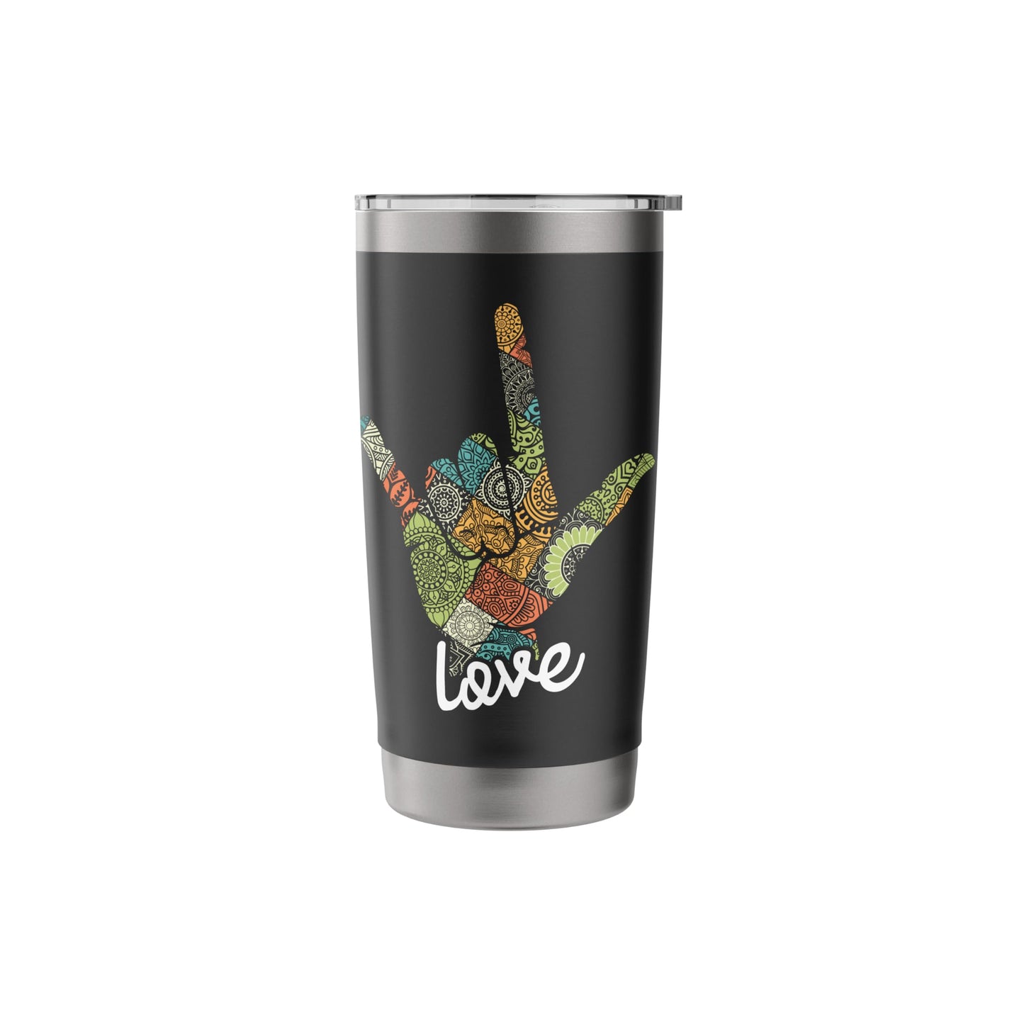 Love - ASL Interpreter Hand Sign Language Translator Stainless Steel Insulated Tumbler