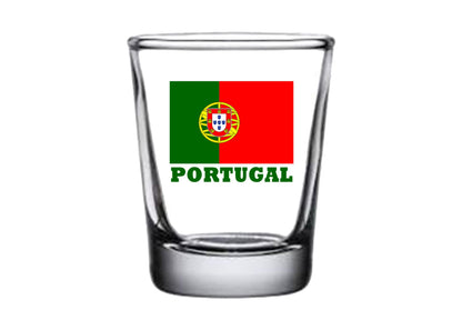 Rogue River Tactical Portugal Flag Outline Shot Glass Gift For Portuguese