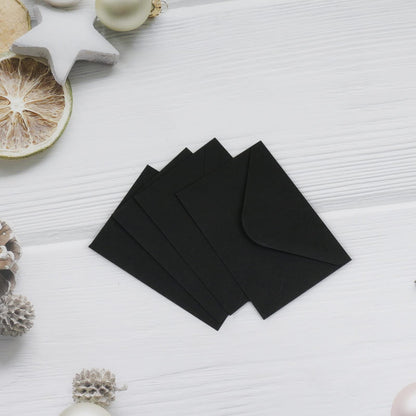 150 Packs of Gift Card Envelopes, Black Mini Envelopes, Gift Card Holder, Business Card Envelopes (4"x2.75") (black)