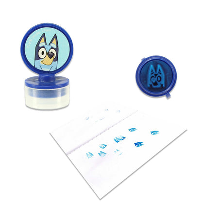 Bluey Birthday Party Favor Set - Bundle with 24 Bluey Activity Packs | Mini Sketch Book, Stickers, and Stamper | Blue Party Supplies