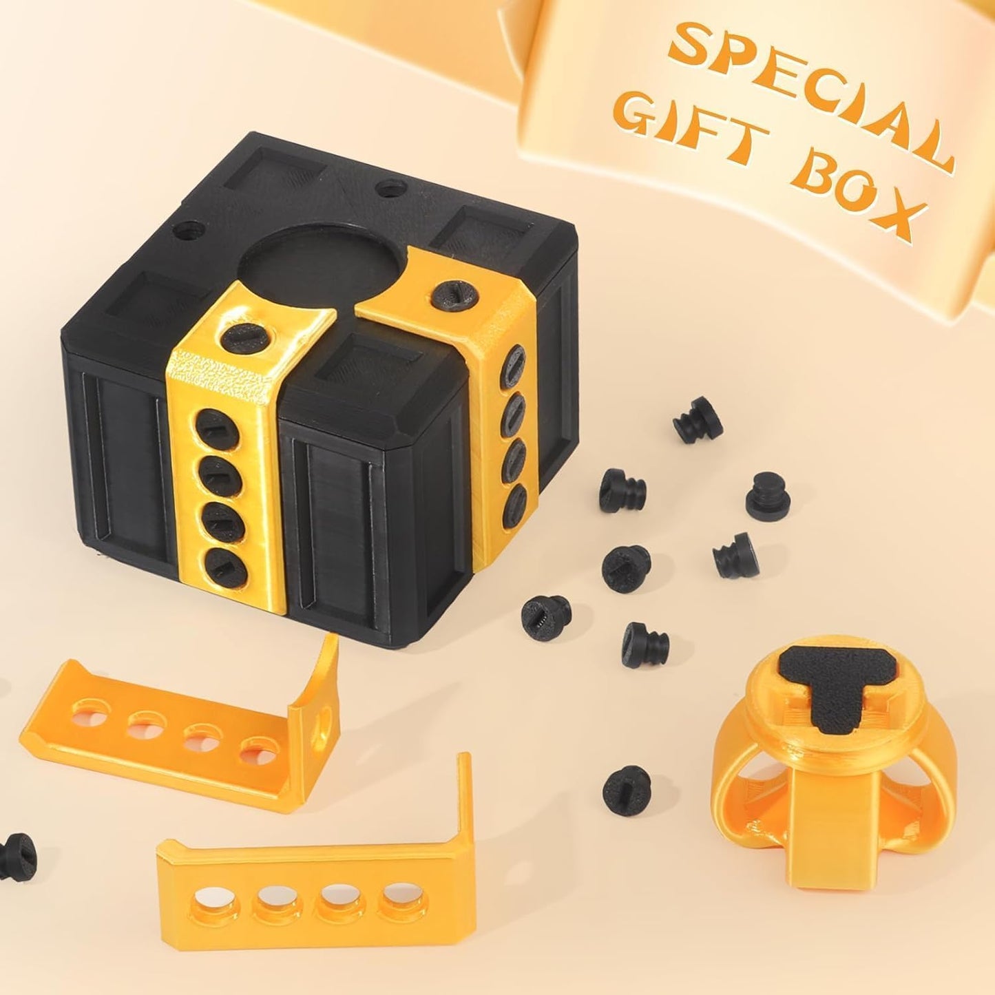 Annoying Nested Screw Gift Box - 3D Printed Prank Present with Interactive Screw Puzzle, Hilarious Gag Gift for Adults & Teens (Christmas, Birthday, Parties)#6