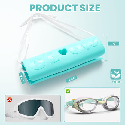 Bright Colors Swim Goggles Case, Goggles Holder for Swimming Goggles
