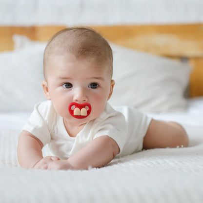 Funny Pacifiers for Babies, Newborn Pacifier 0-6-12-18 Months, Infants Pacifiers for 0-6 Months, Toddlers Mustache Pacifier, Baby Gift Pacifiers for Boys and Girls