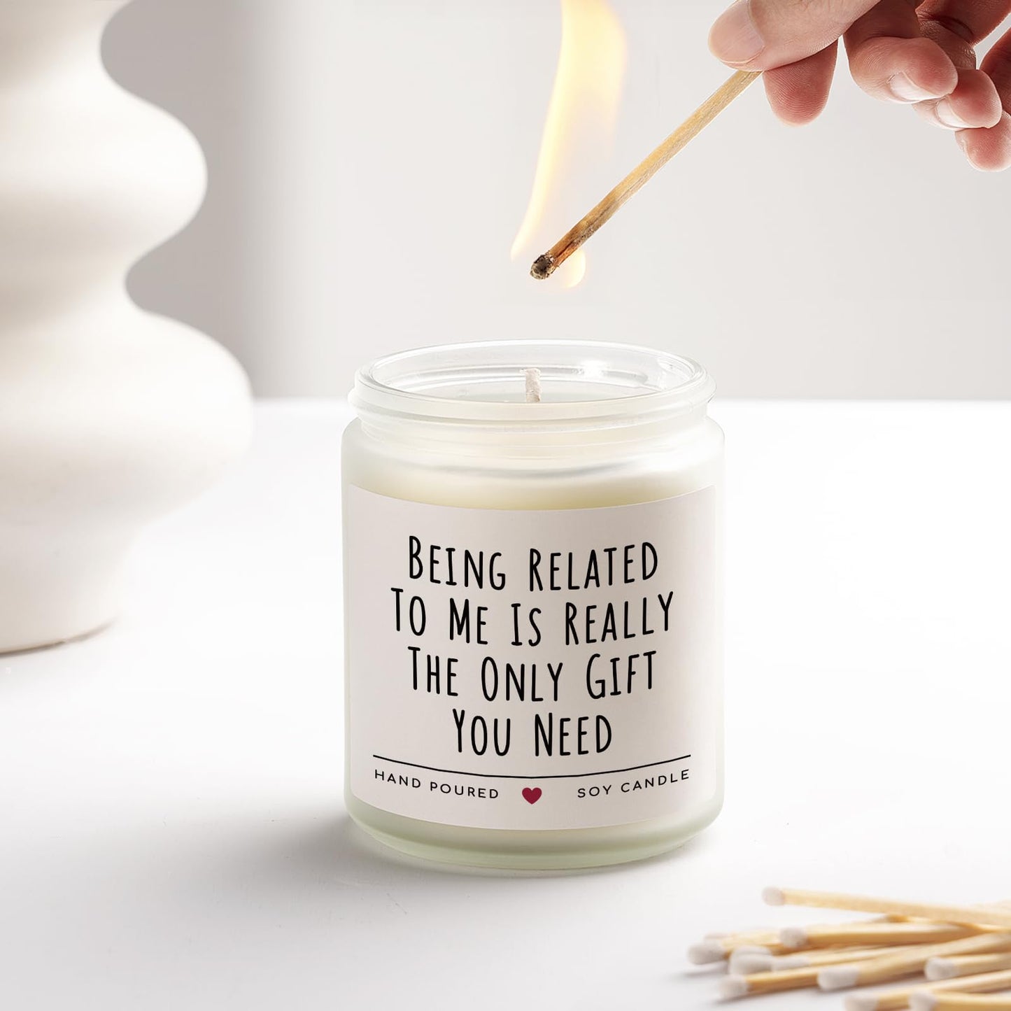 Funny Gifts for Brother Fathers Day, Brother Birthday Gifts, Brothers Gift from Sister, Soy Wax Lavender Candles for Siblings, Sister, Nephew, Friends