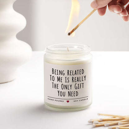 Funny Gifts for Brother Fathers Day, Brother Birthday Gifts, Brothers Gift from Sister, Soy Wax Lavender Candles for Siblings, Sister, Nephew, Friends