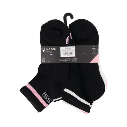 Messi Boys' Lifestyle Ankle Socks, 6-pack, Soft & Stretchy, Comfortable