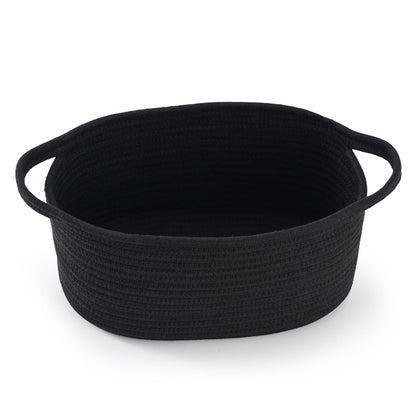 Happyiren Woven Empty Gift Basket with Handles – Perfect for Graduation, Teacher Appreciation, Birthdays & Special Occasions, Black Decorative Storage Container for Gifts, Toys, or Essentials