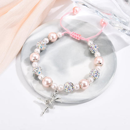 Dance Recital Gifts for Girls, Ballet Dancer Ballerina Bracelet Jewelry for Daughter Granddaughter Niece Friends Dance Team