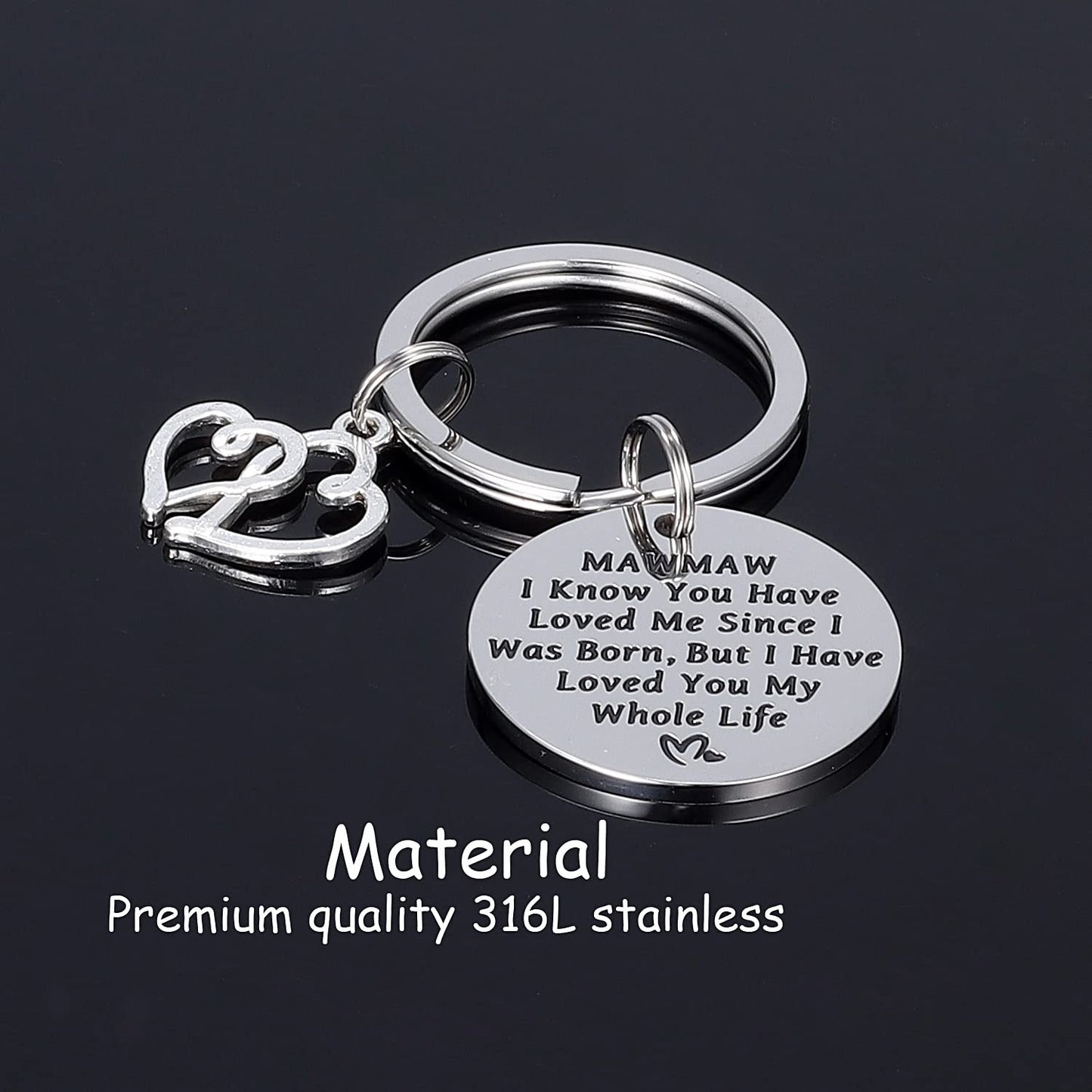Kivosliviz Mawmaw Keychain Gifts for Women Her Maw Maw Key Chains Worlds Greatest Best Mammaw Ever Jewelry Mamaw Keyring Mawmaw Keychain