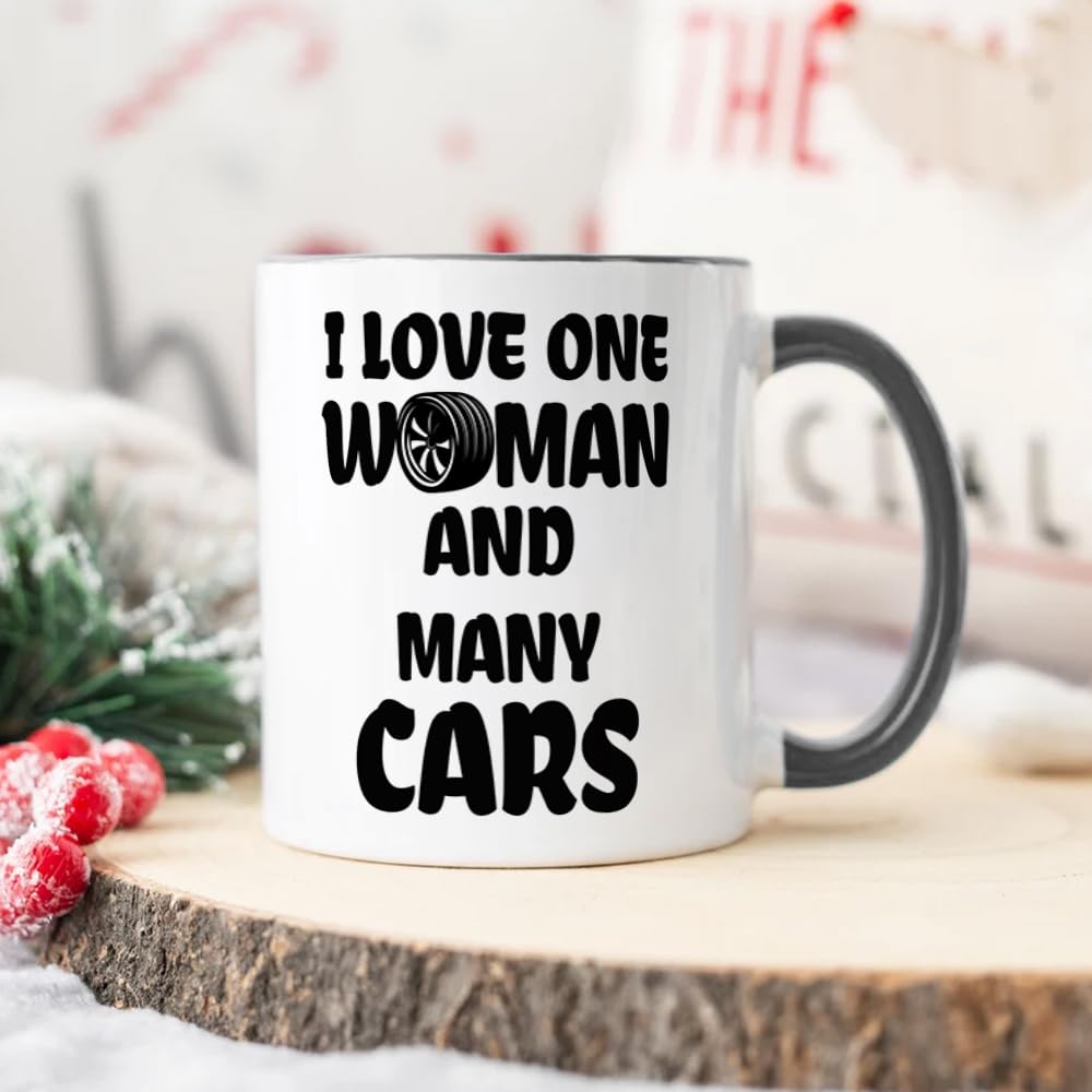 Funny Gifts for Car Lover, Car Guy Coffee Mug, Valentine's Day Birthday Christmas Gifts for Mechanic Husband Boyfriend Him, Gearhead Tea Cup 11 OZ