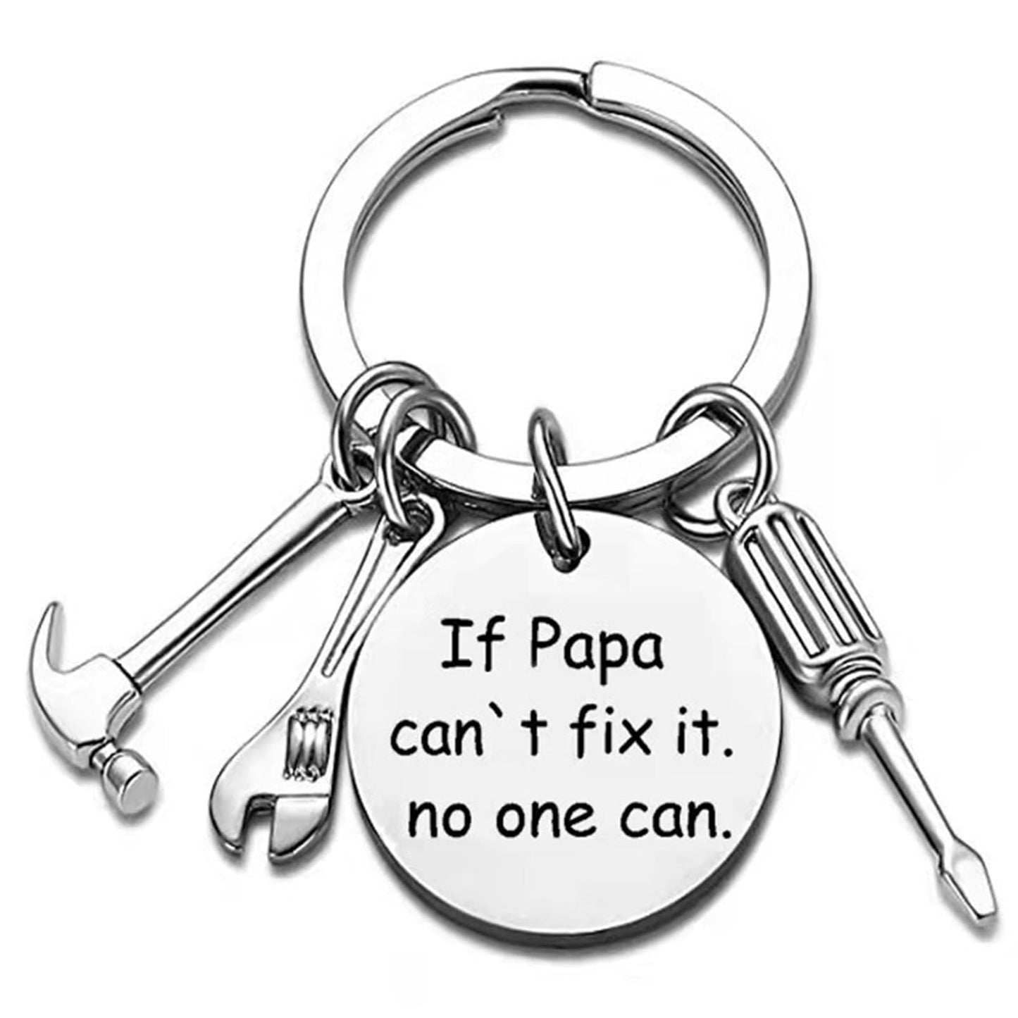 Papa Keychain from Grandson Granddaughter Funny Grandpa Key Chain from Grandkids Birthday Fathers Day Christmas Gifts