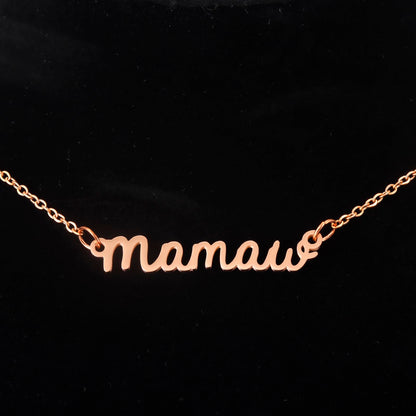 Mamaw Gifts Necklace from Grandkids for Birthday Women Best Mothers Day Jewelry Mamaw Necklace