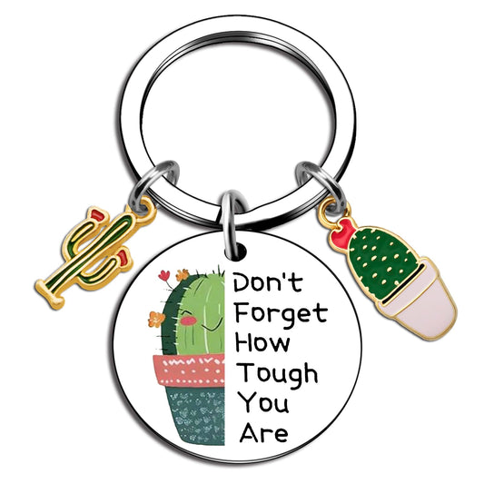 Cactus Gifts Plant Lover Gifts for Women Plant Keychain Arizona Gift Cactus Decor Succulent Gift Encouragement Keychain For Women Succulent Decor