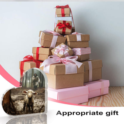 Gifts For Christian Women Men Christian Jesus And Lamb Acrylic Table Decor Spiritual Thank You Gifts For Women Christian Mom,Sister Friends Mother