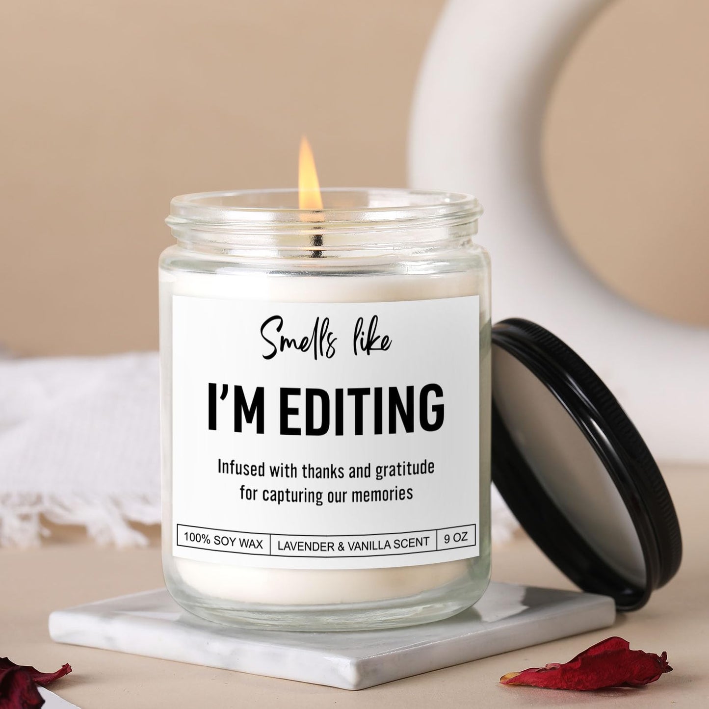 Candle, Photography Gifts for Photographers Men, Women, Photographer Gifts, Graduation, Cool Funny Presents for Photographers, Wedding, Camera Lovers, Videographer, Video Editor, Film Maker