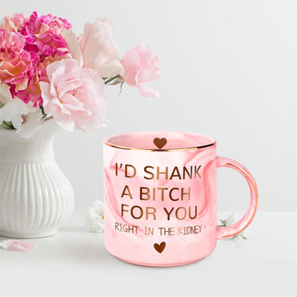 Birthday Gifts for Women - 12oz Funny Coffee Mug for Best Friend Girlfriend Besties BFF Teen Girls Sister Gifts from Sister Valentines Galentines Christmas Mothers Day Presents for Mom Grandma Aunt