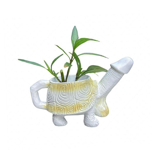 Penis Turtle Planter Turtle Flower Pot Mischievous Joke Gift Indoor and Outdoor Garden Decoration