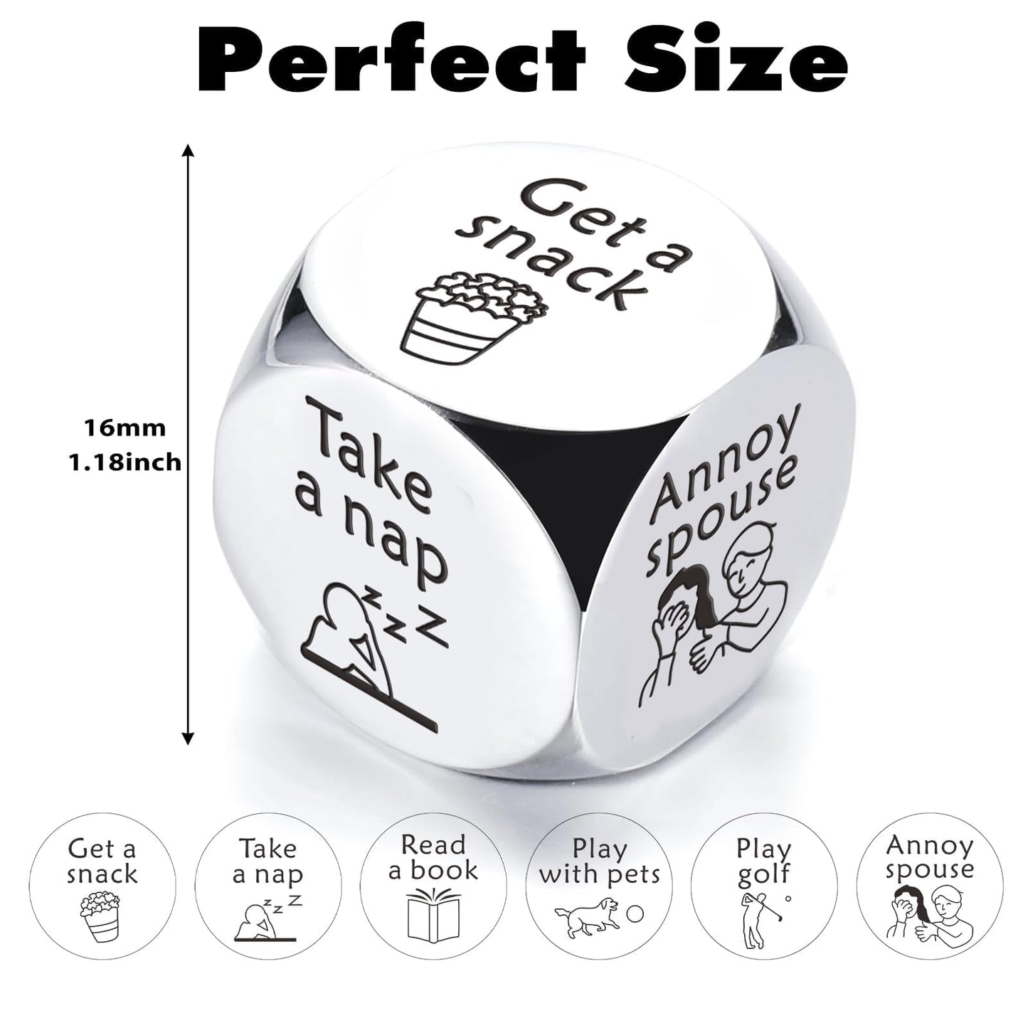 Retirement Gifts Dice for Men, 2026 Retired Gifts for Men, Retirement Gift for Boss Coworker, Funny Decider Dice Going Away Giftss for Coworker Leaving, Military Retired Dad Gift- Fathers Day