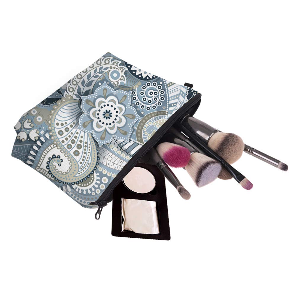 Deanfun Cosmetic Bag for Women, Mandala Flowers Waterproof Makeup Bags Roomy Toiletry Pouch Travel Accessories Gifts (51559)