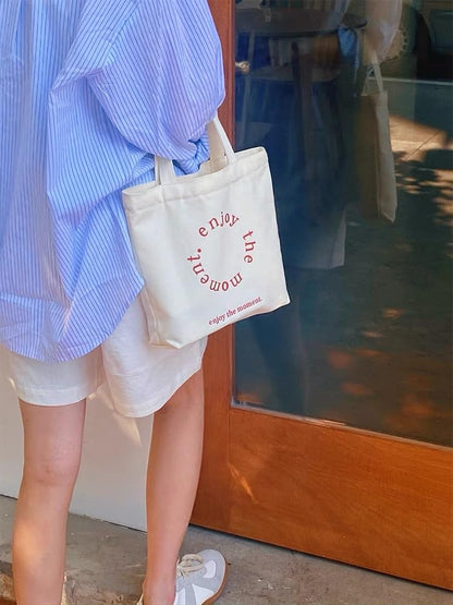10×8×3 Inch - Small Canvas Tote Bags for Kids Mini Gift Bulk for Painting DIY Arts & Crafts Thick Fabric Bland Bags